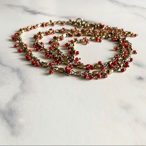 Lucky Brand Cherry Garland Necklace